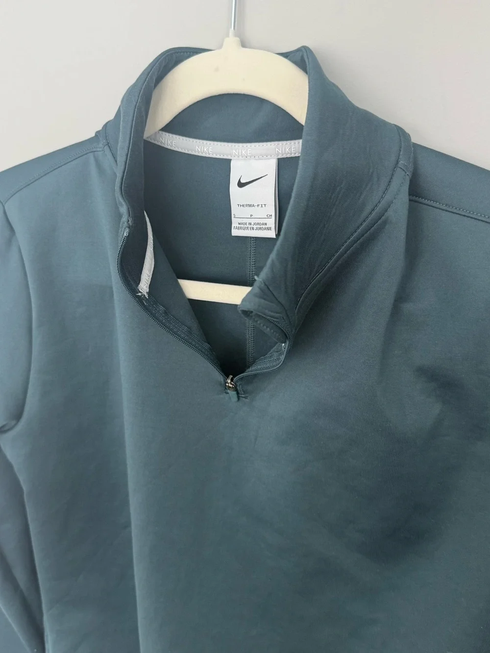 Nike Women's Quarter-Zip Pullover — Teal Blue-Green